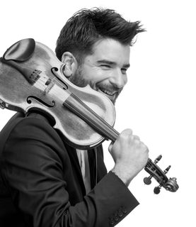 Bogdan Božović holds his violin