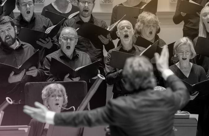 Maxim Conducts the Orchestra and the chorus sings