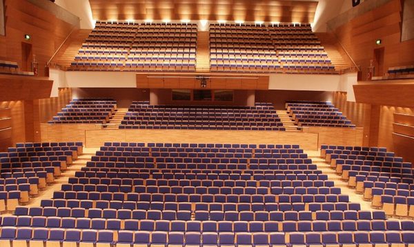 The Auditorium of Perth Concert Hall as it can be seen from the stage.