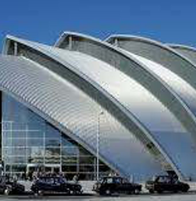 The SEC Armadillo building in Glasgow.