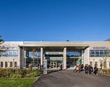 Dunfermline Learning Campus on a sunny day.
