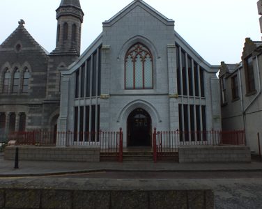 United Reform Church in Fraserburgh as seen from across the street.